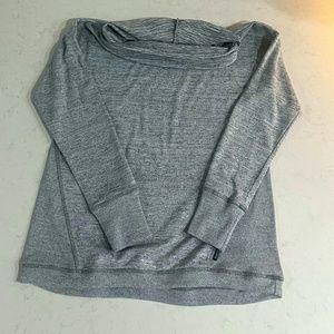 RBX Cowl Neck Pullover Athletic Shirt  Heather Gray Small